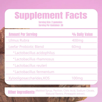 2-in-1 Probiotic + Slippery Elm Gummies