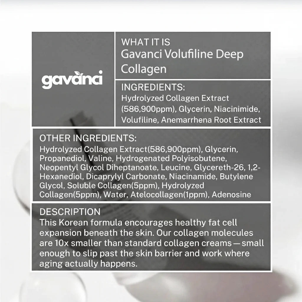 Volufiline Deep Collagen Cream In Serum